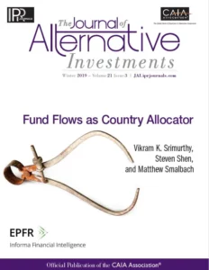 Thumbnail for "The Journal of Alternative Investments, Winter 2019, Fund Flows as Country Allocator"