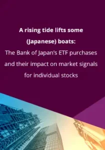 Thumbnail for 'The Bank of Japan's ETF purchases and their impact on market signal for individual stocks'