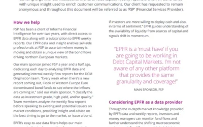 EPFR sell-side multinational bank – Case Study