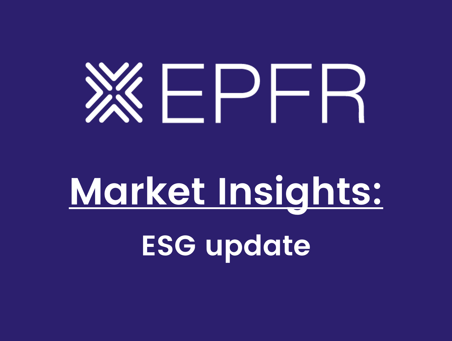 Image reading "Market Insights: ESG Update"