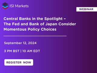 Image representing "ISI Markets: Central Banks in the Spotlight - The Fed and Bank of Japan Consider Momentous Policy Changes"